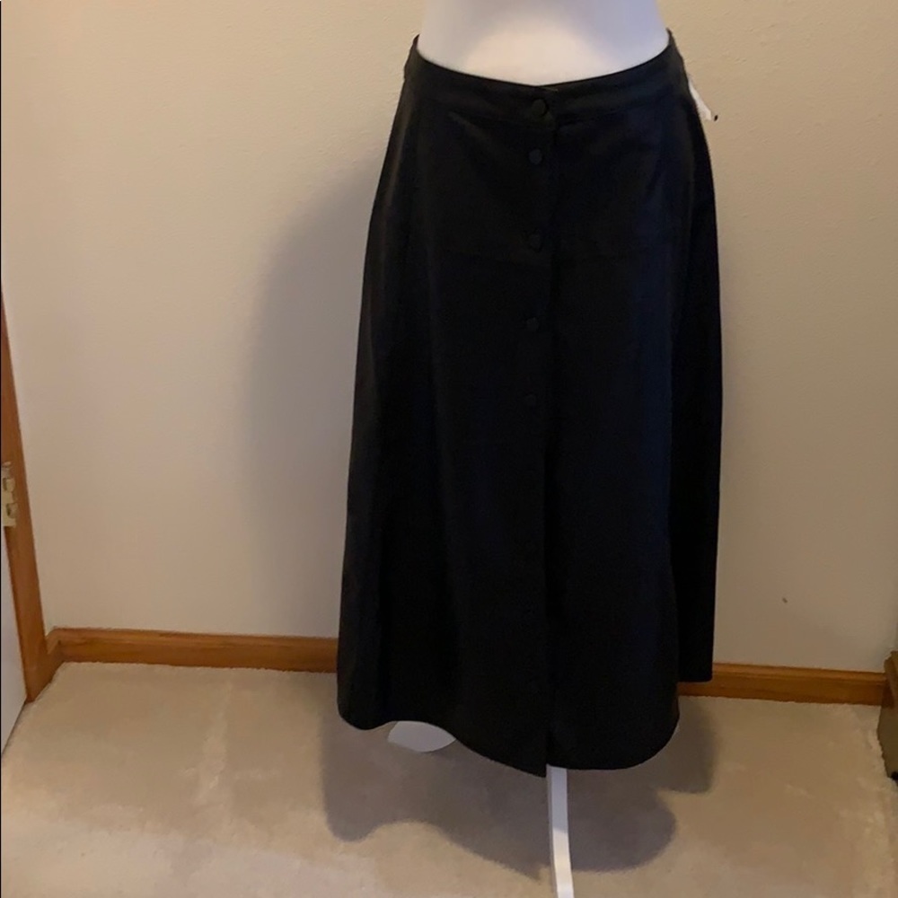 Just Fabulous Brand Black Faux Leather Skirt SizeS​​​​​​​​​​​​​​​​​​​​​​